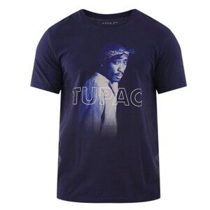 Tupac Men's & Big Men's Bandana Graphic Tee with Short Sleeves, Size Large